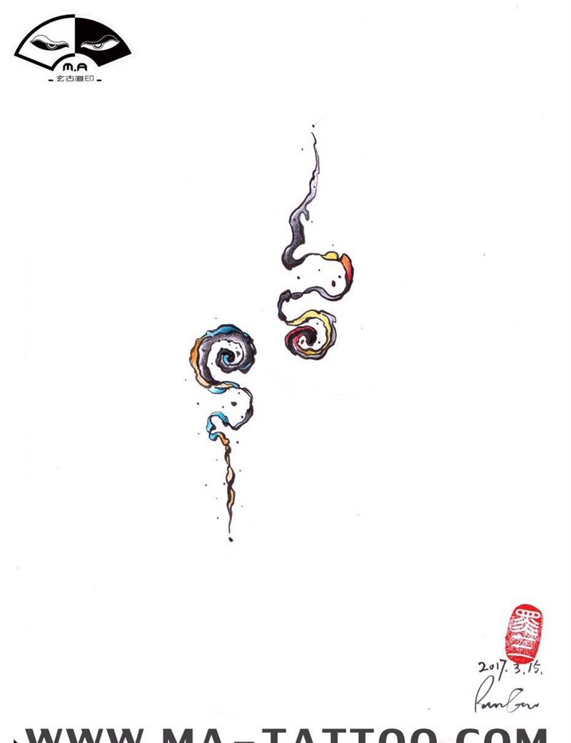 上下（情侣）纹身图片