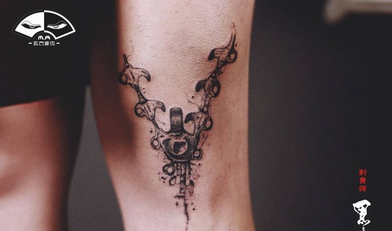 拉链设计【伤疤遮盖】纹身图片