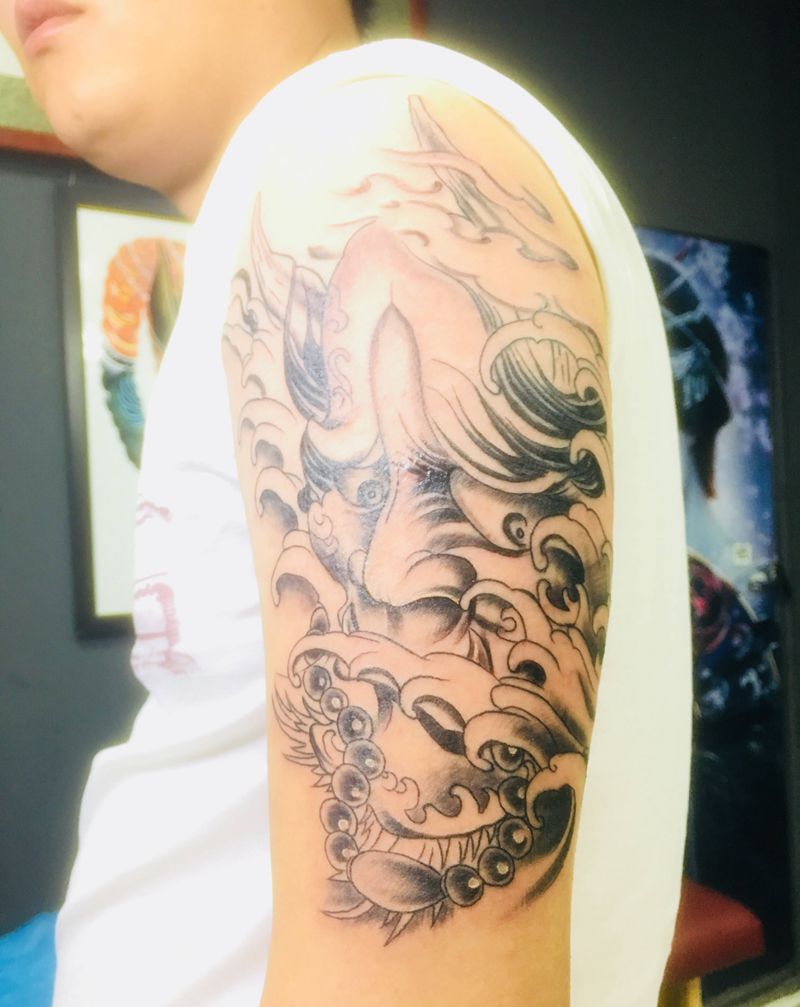 般若纹身图片_臀部新传统纹身图案