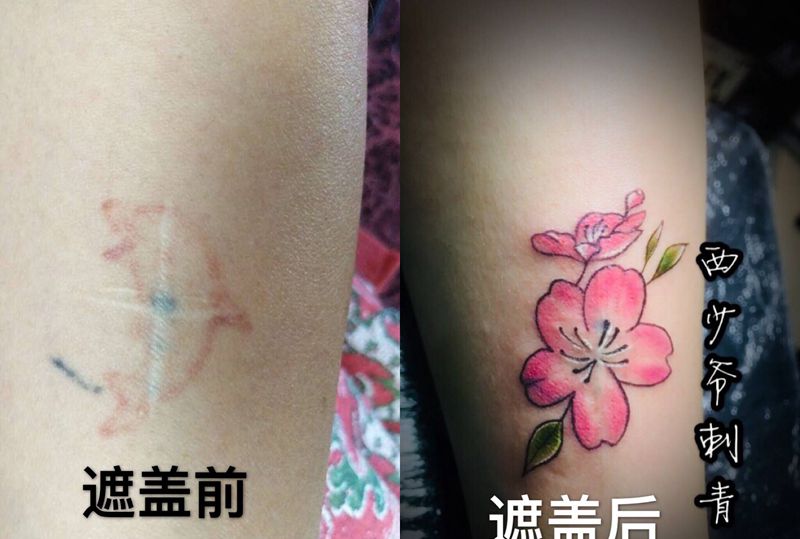 梅花纹身图片_手臂纹身图案