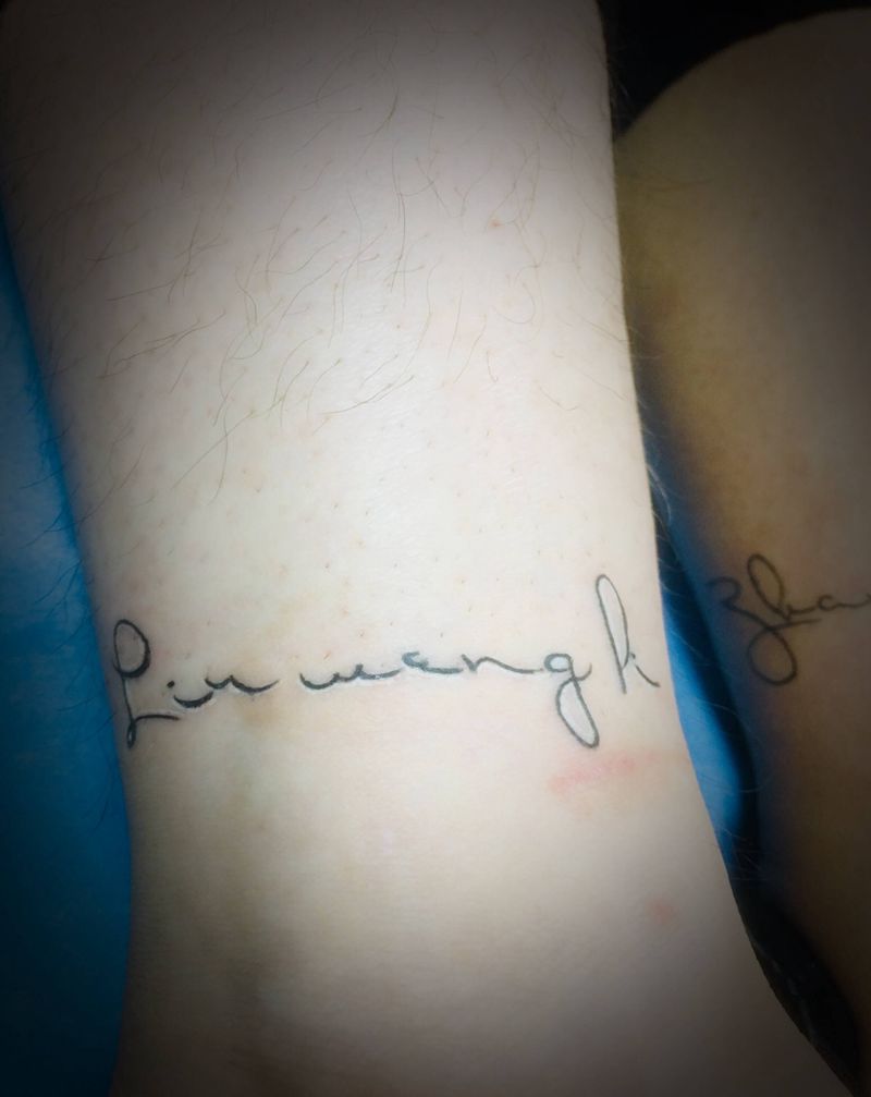 英文纹身图片_腿部纹身图案