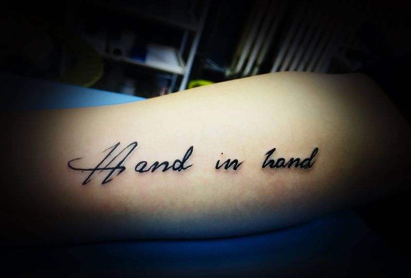 字母纹身图片_手臂纹身图案