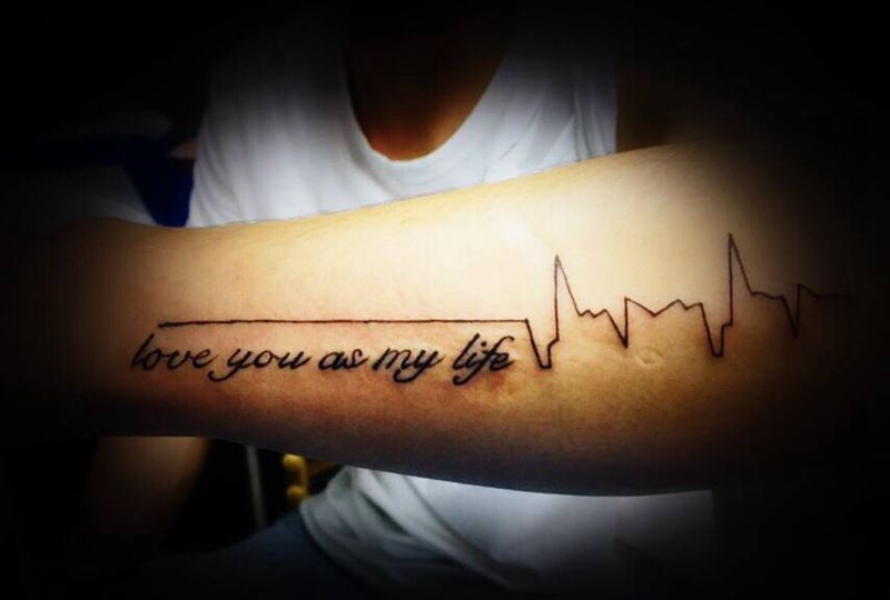 英文字母纹身图片_手臂纹身图案