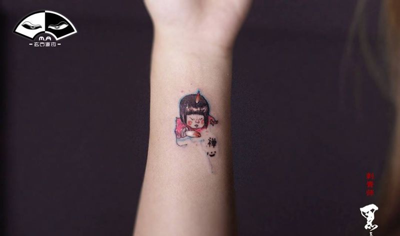 嗨，你好纹身图片_成品手部传统清新欧美字符人物动物情侣鬼神纹身图案