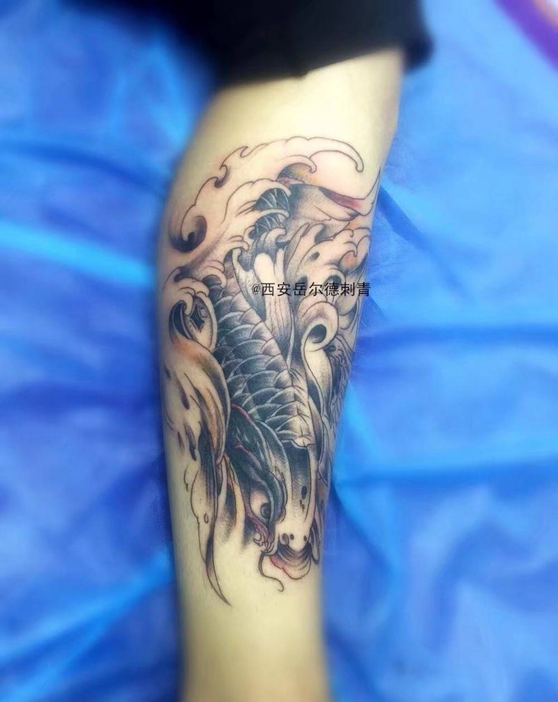 锦鲤纹身图片