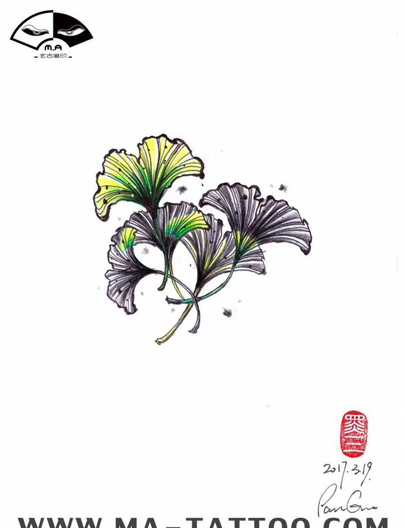 花心纹身图片