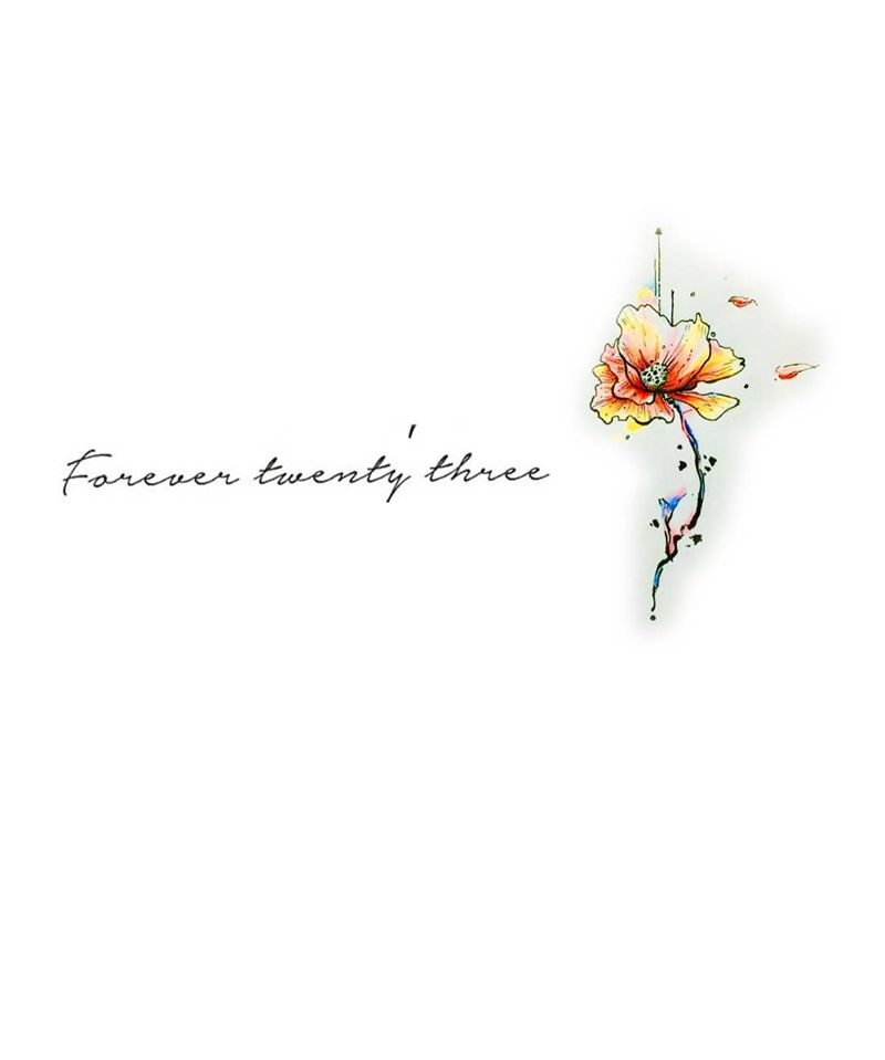 永远的23岁，纹身图片
