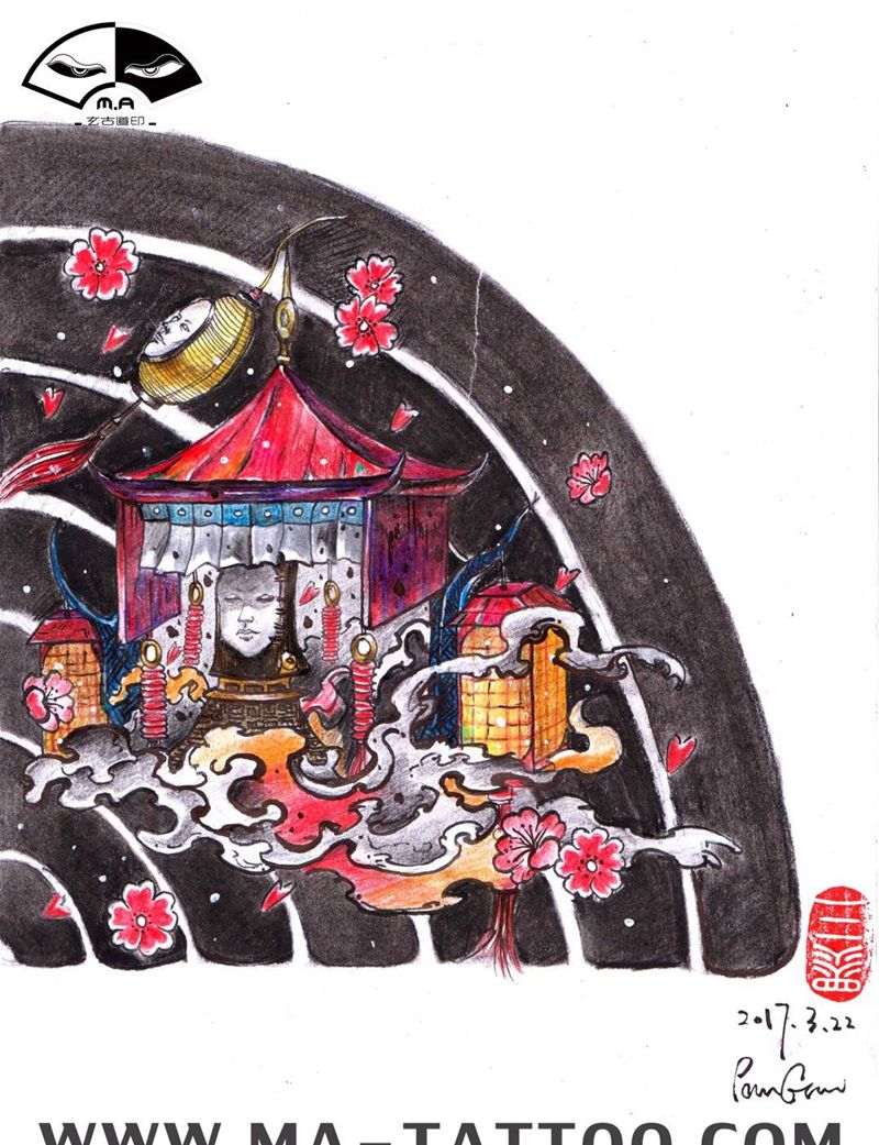 ☔️不愁纹身图片