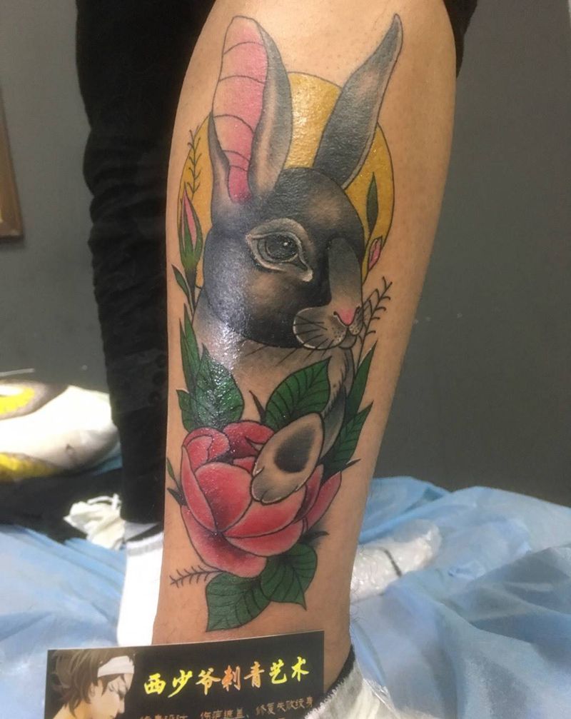 兔子纹身图片