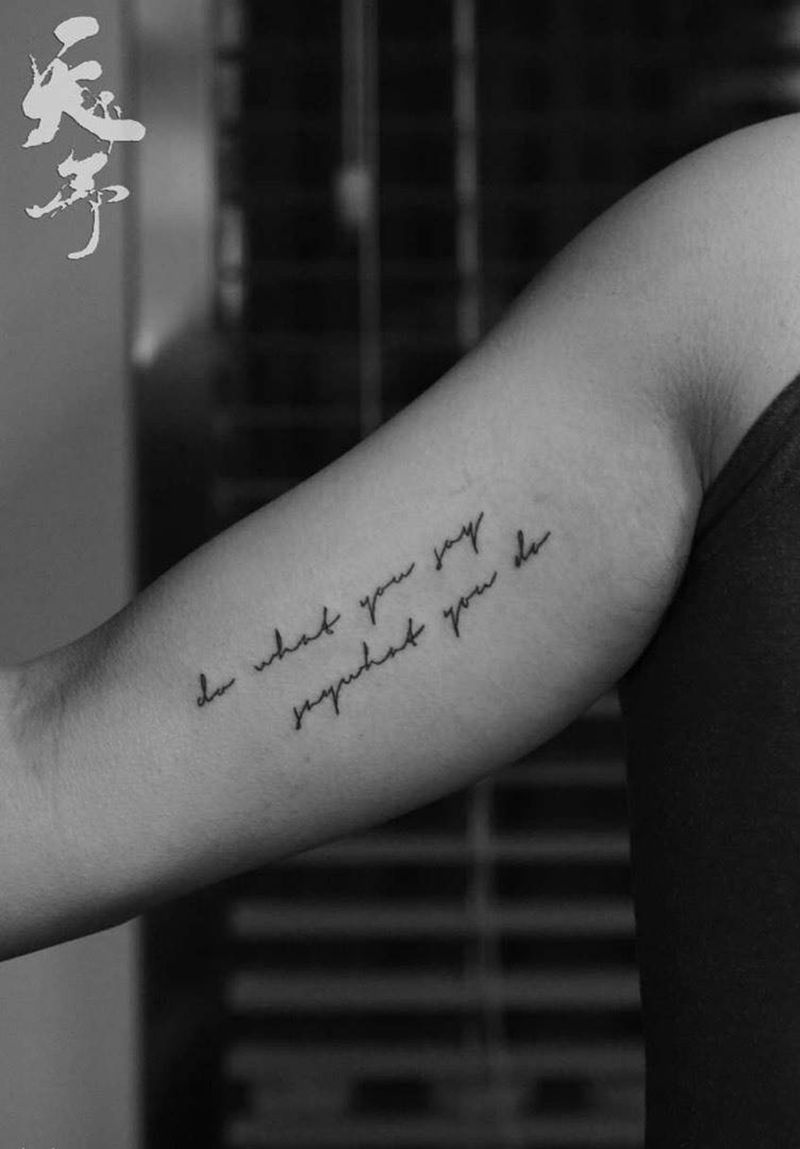 小字母合辑纹身图片_成品手臂清新字符几何黑灰西安小字母纹身图案