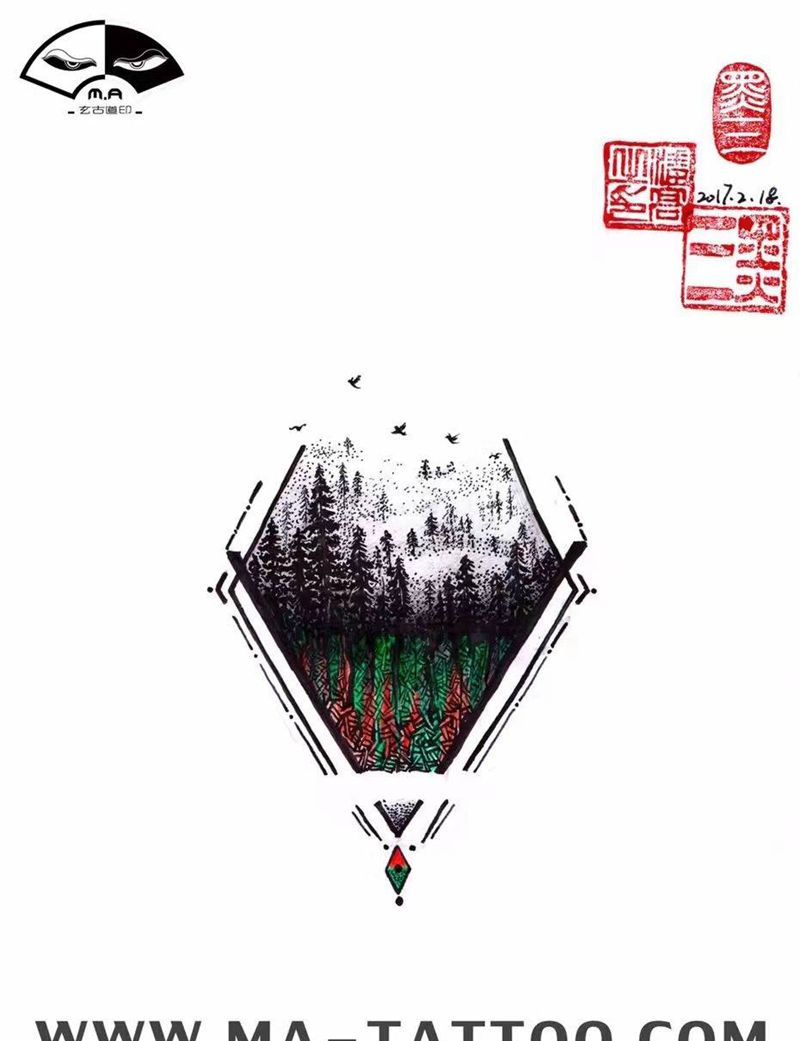 《绿林》纹身图片