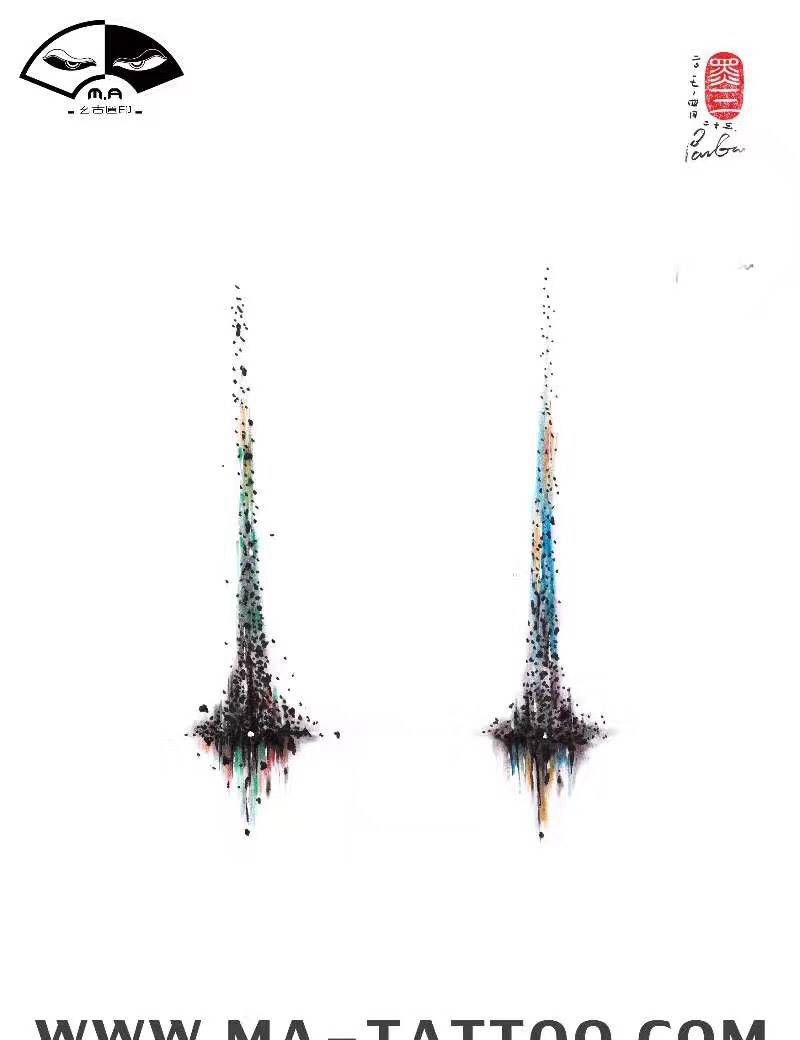 十万毫升泪水纹身图片