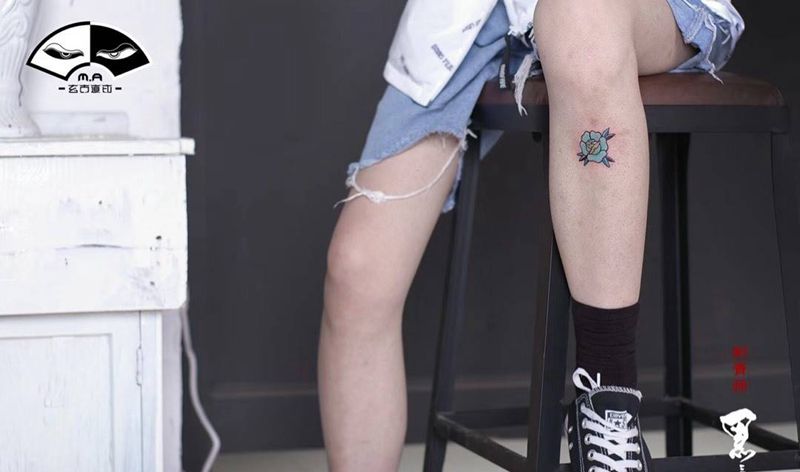 遮盖school纹身图片_情侣图腾植物静物清新国画传统手部脚部腿部纹身图案