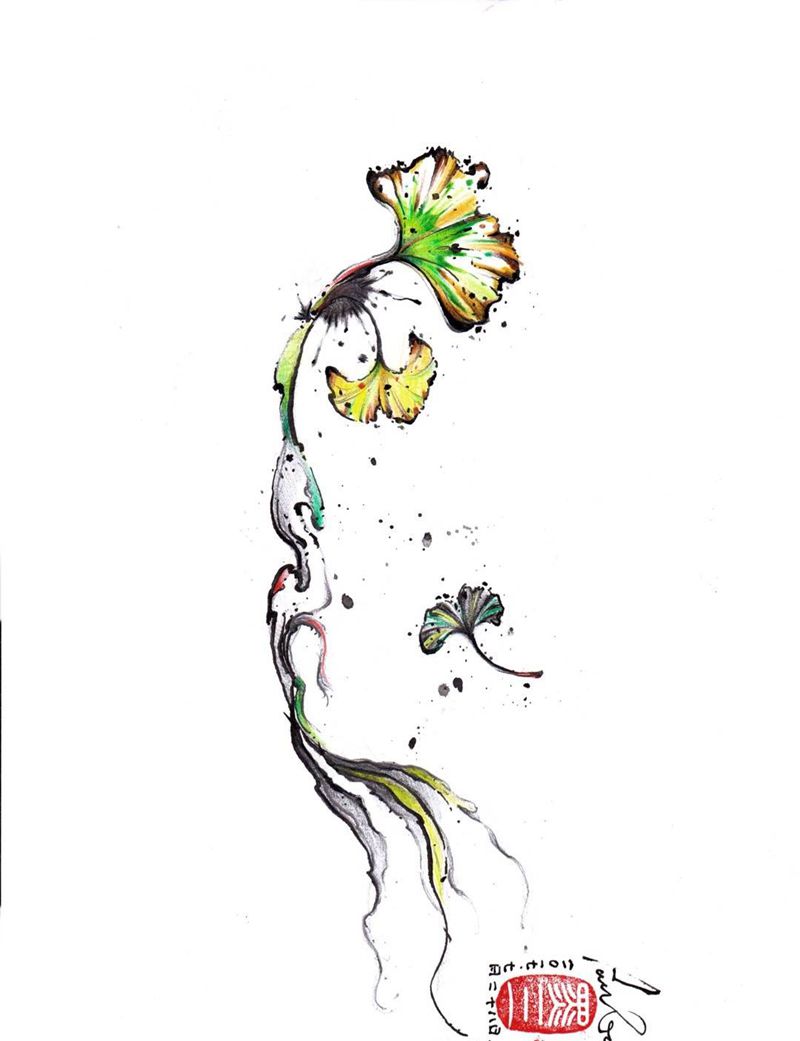 《阿勒泰的秋天》。纹身图片