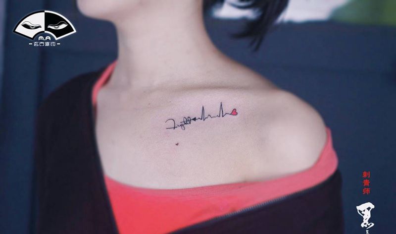 小字母纹身图片_成品字符小字母小清新几何肩部清新传统纹身图案