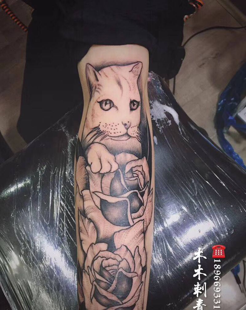 木木刺青纹身图片_手臂纹身图案