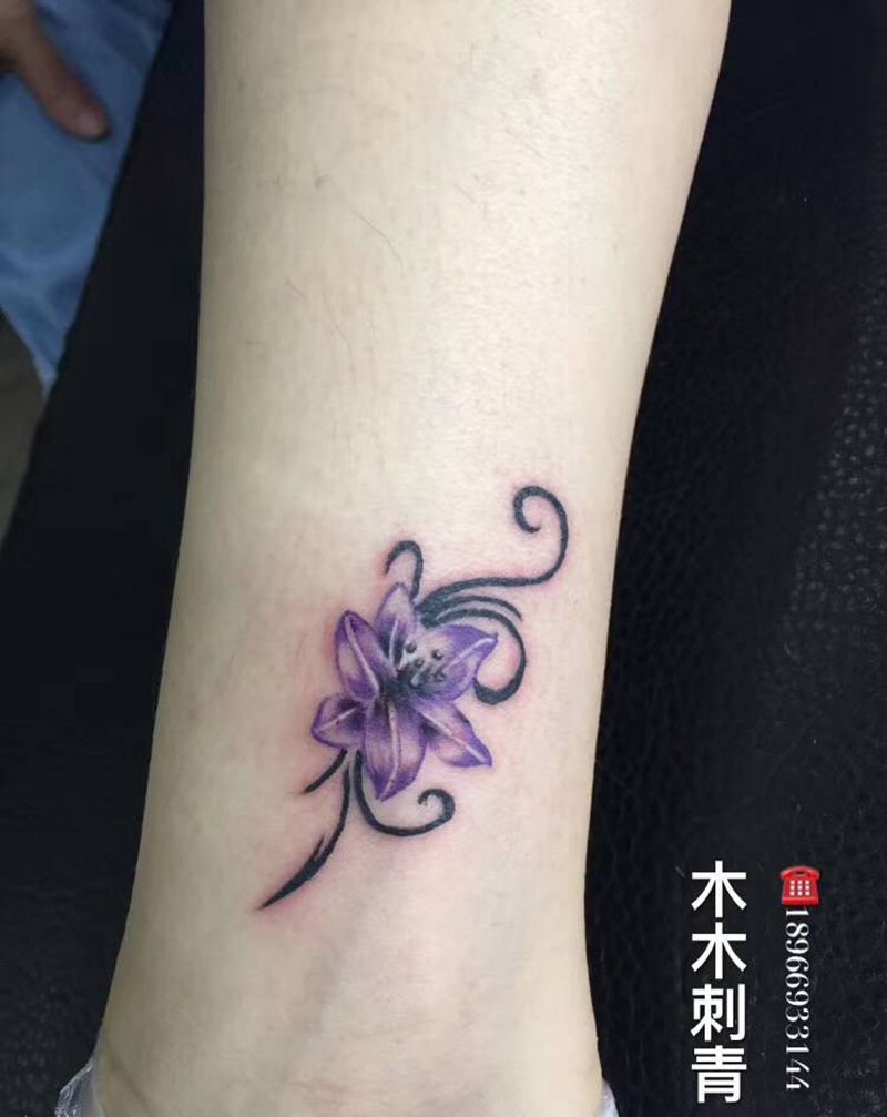 木木刺青纹身图片_脚部纹身图案