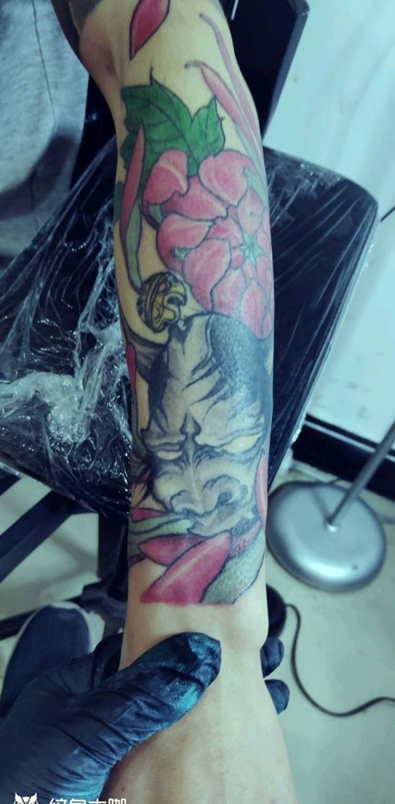 花包小般若纹身图片