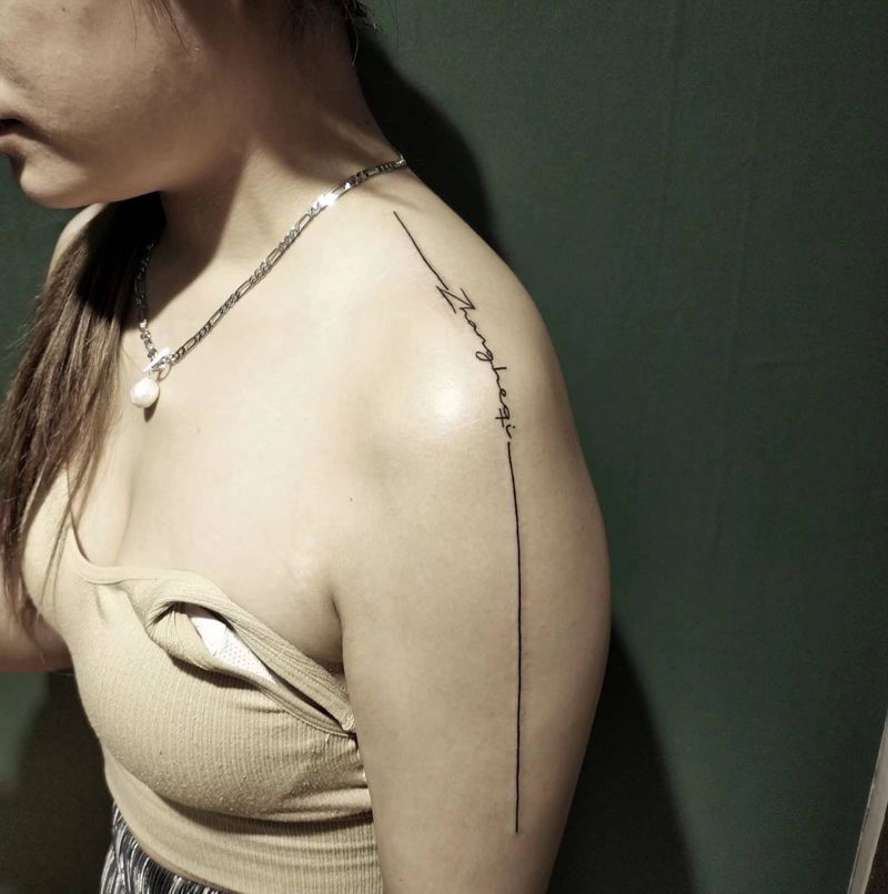 三木嘎作品纹身图片_肩部纹身图案