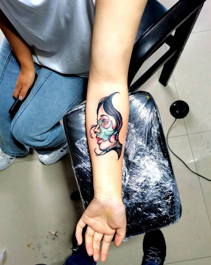 女纹身图片_手臂纹身图案