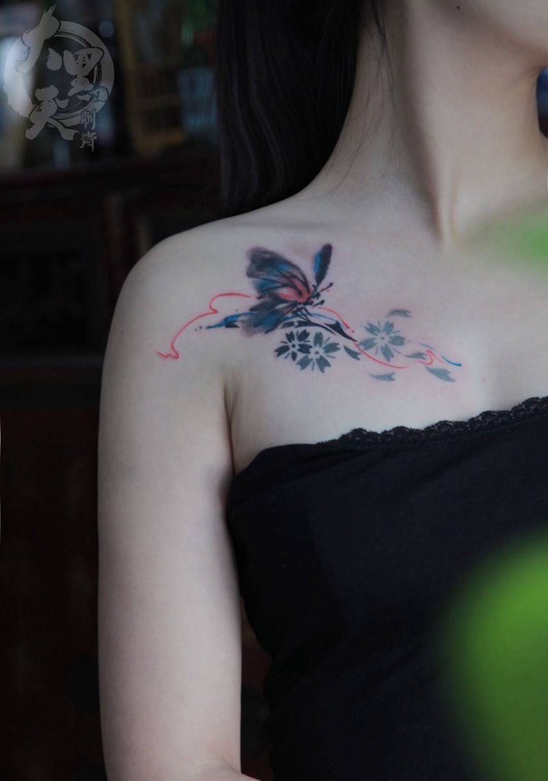 蝴蝶纹身图片