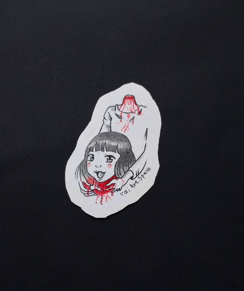 三木嘎手稿～可以预约纹身图片_New SchoolOld School纹身图案