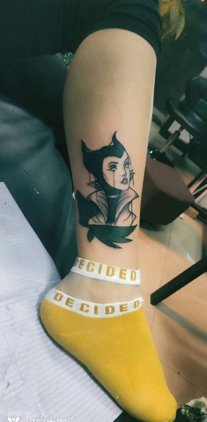 遮盖纹身图片_腿部纹身图案