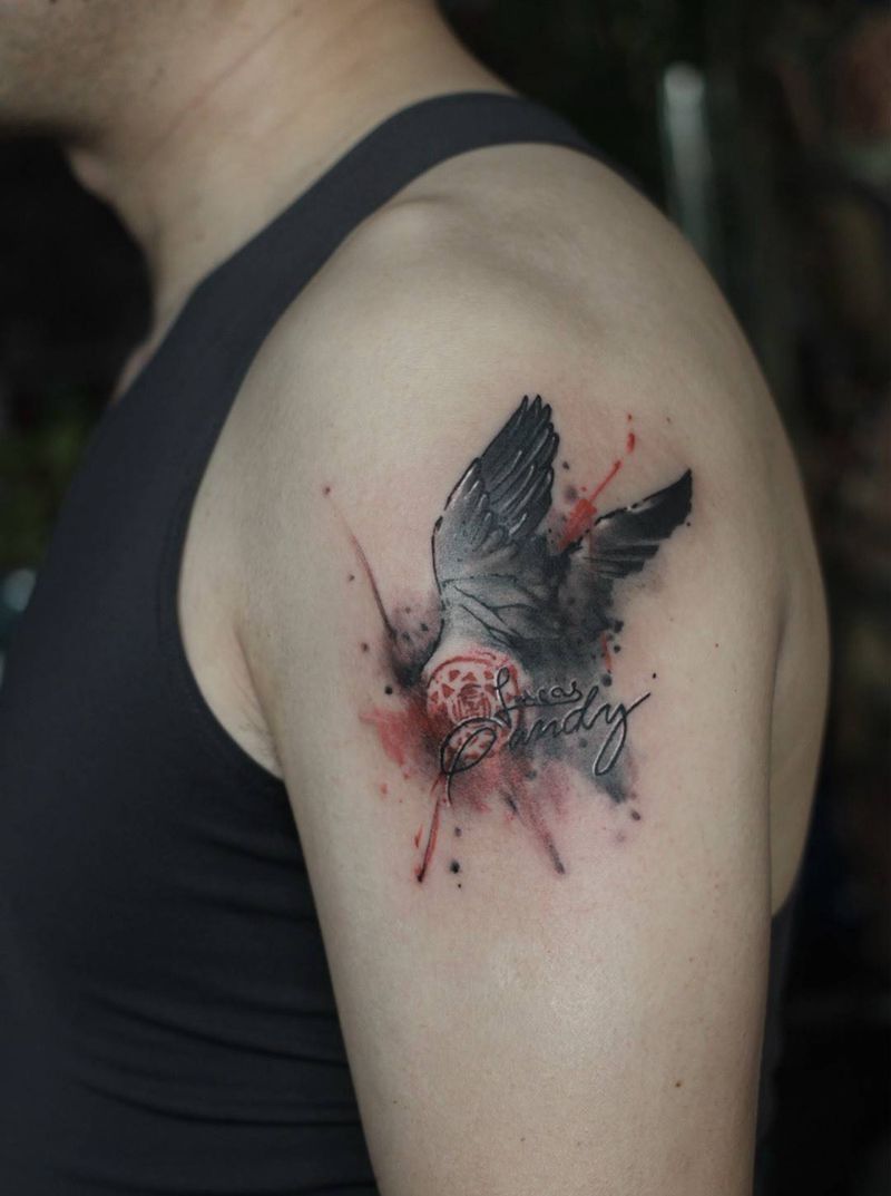 文字设计纹身图片_原创字符动物宗教图腾国画习俗手臂成品纹身图案