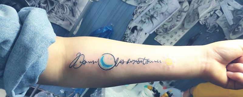 字母纹身图片_手臂纹身图案