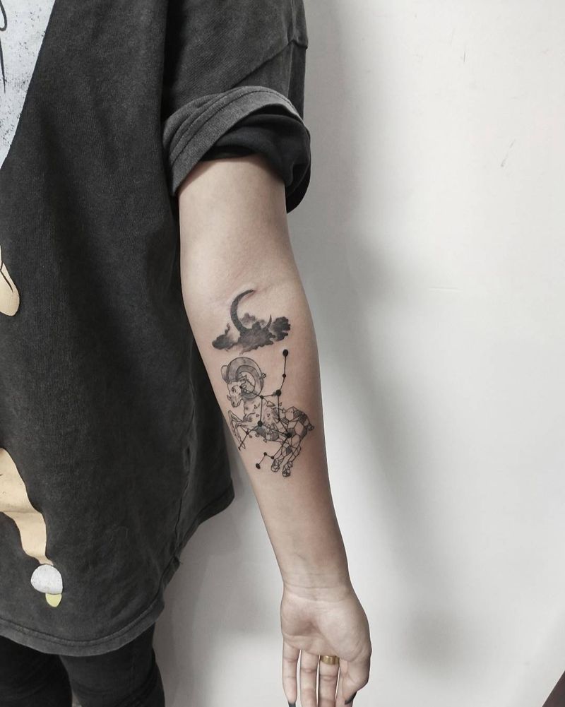 三木嘎作品覆盖纹身纹身图片_手臂几何纹身图案