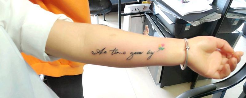 小臂英文纹身图片_手臂纹身图案
