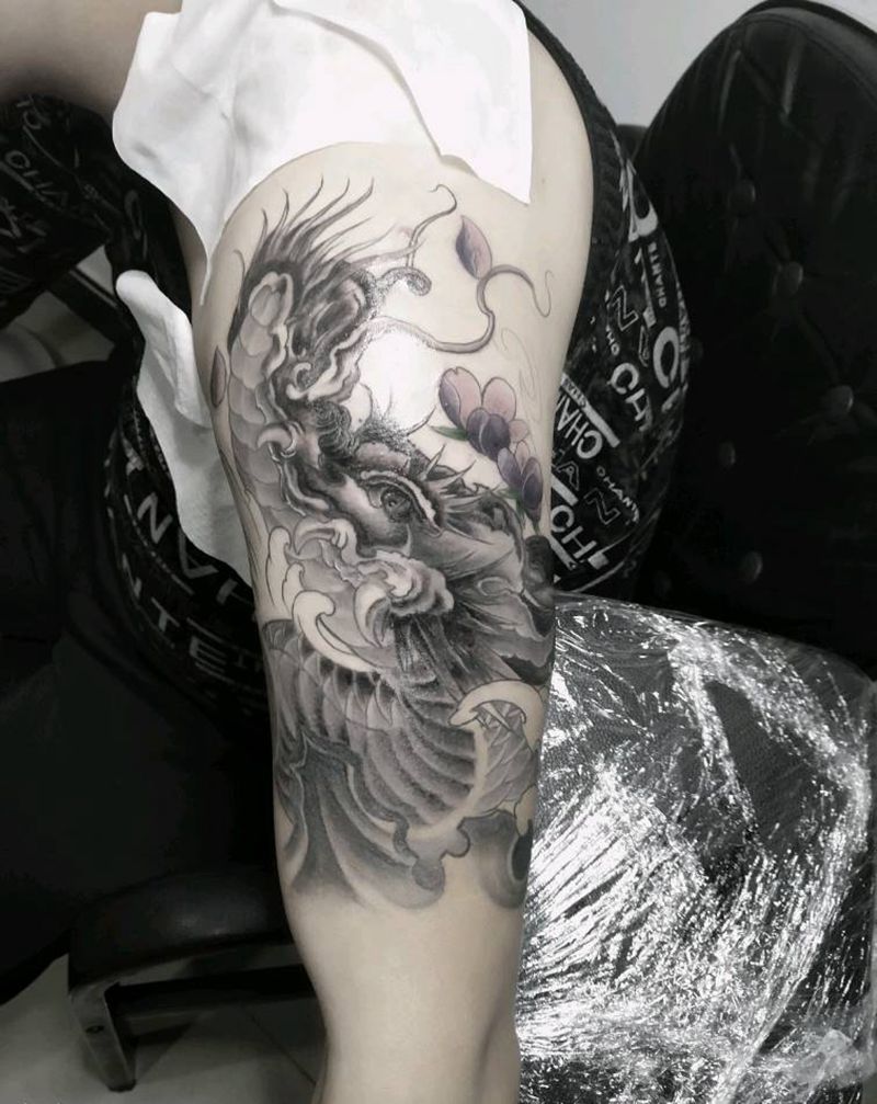 未完成纹身图片