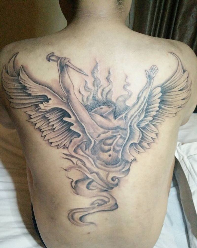 圣天使纹身图片