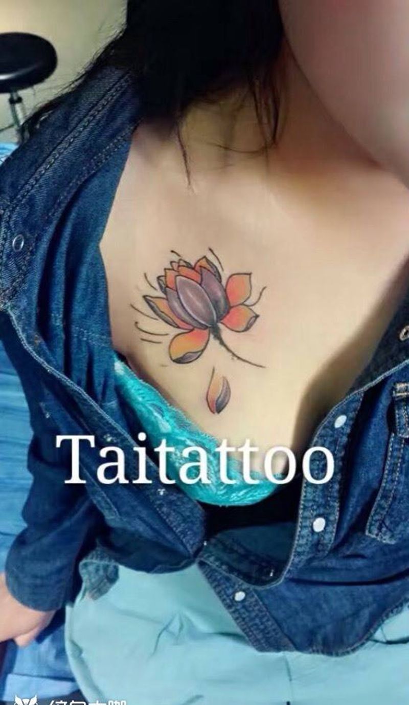 莲花纹身纹身图片