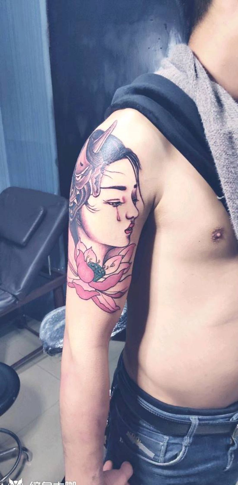 艺妓纹身图片_手臂纹身图案