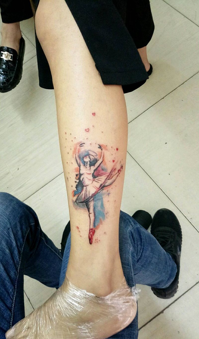 跳舞纹身图片