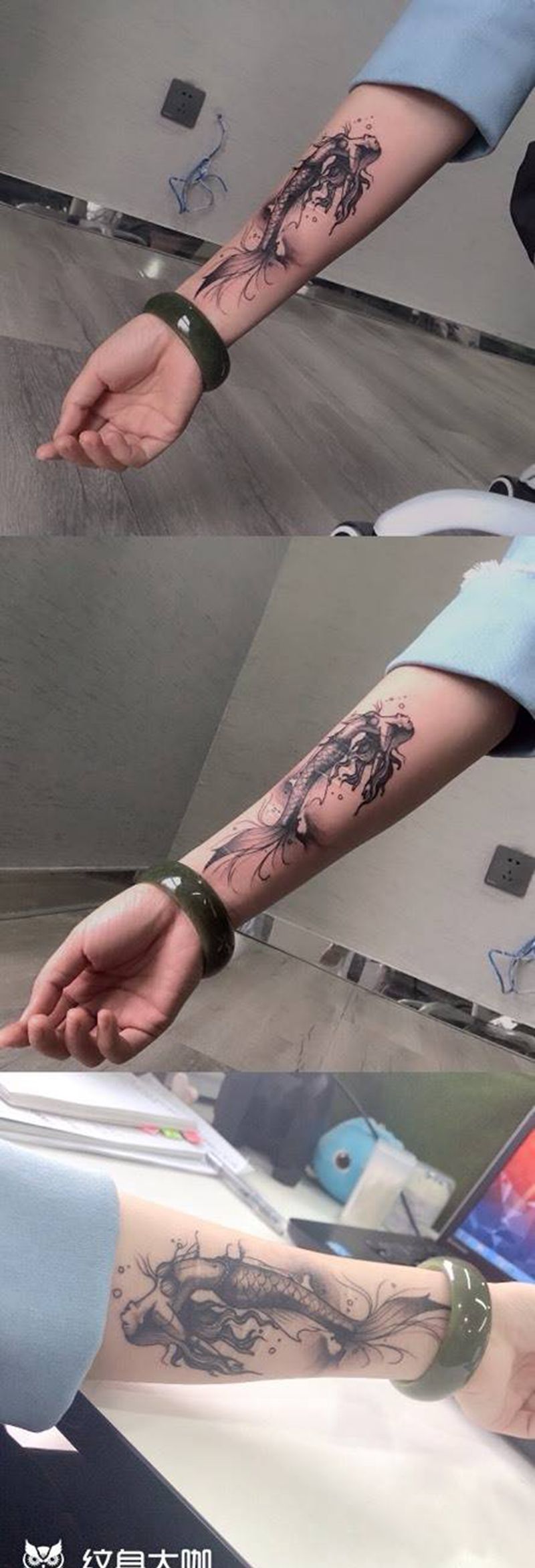 美人鱼纹身图片