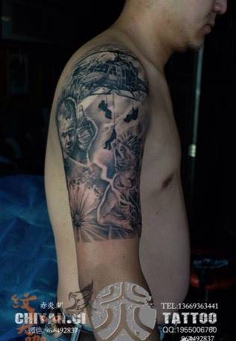 兰州赤炎刺靳凯作品纹身图片