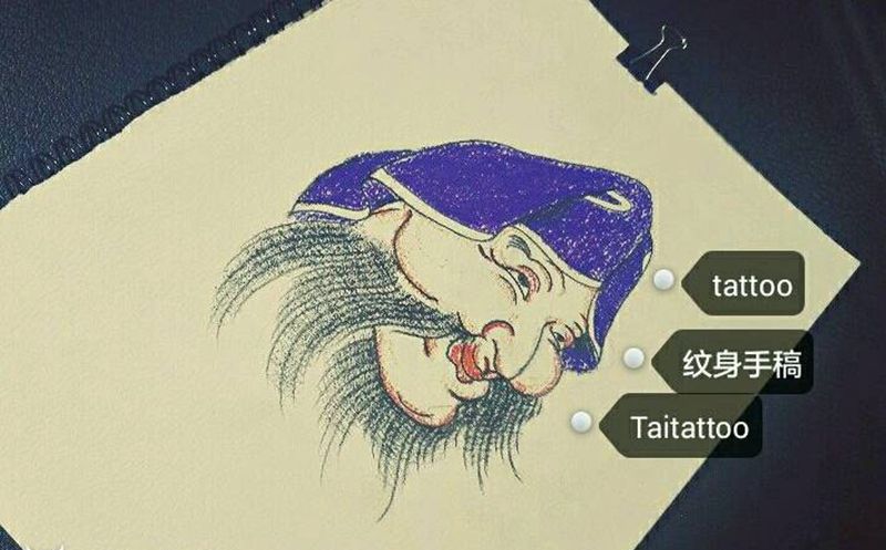 傣刺青手稿纹身图片