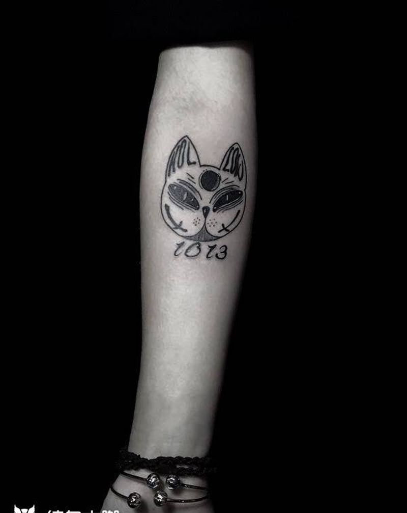 猫纹身图片