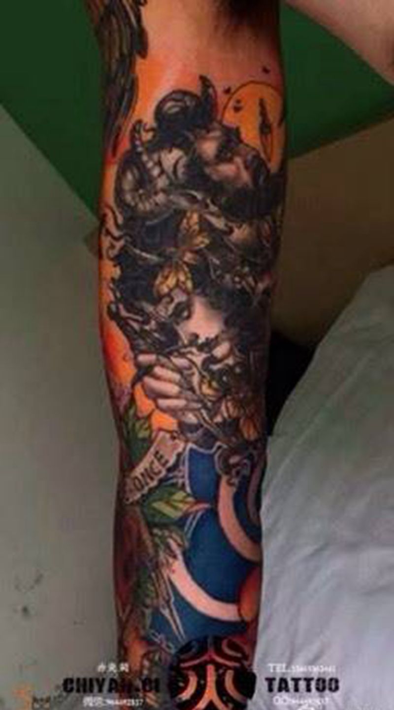 兰州赤炎刺靳凯作品纹身图片