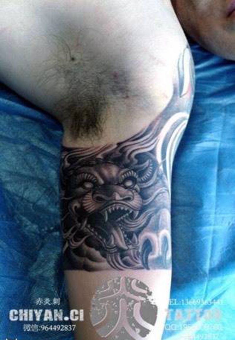 兰州赤炎刺靳凯作品纹身图片