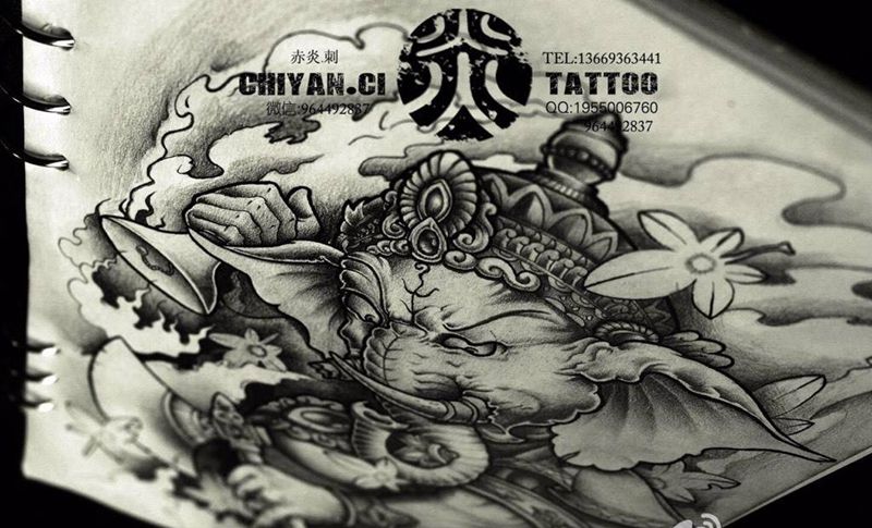 兰州赤炎刺纹身工作室纹身图片