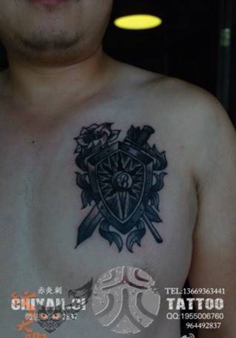 兰州赤炎刺潘师傅作品纹身图片