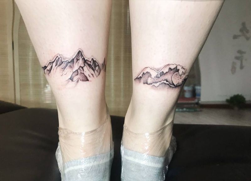 山海渡纹身图片