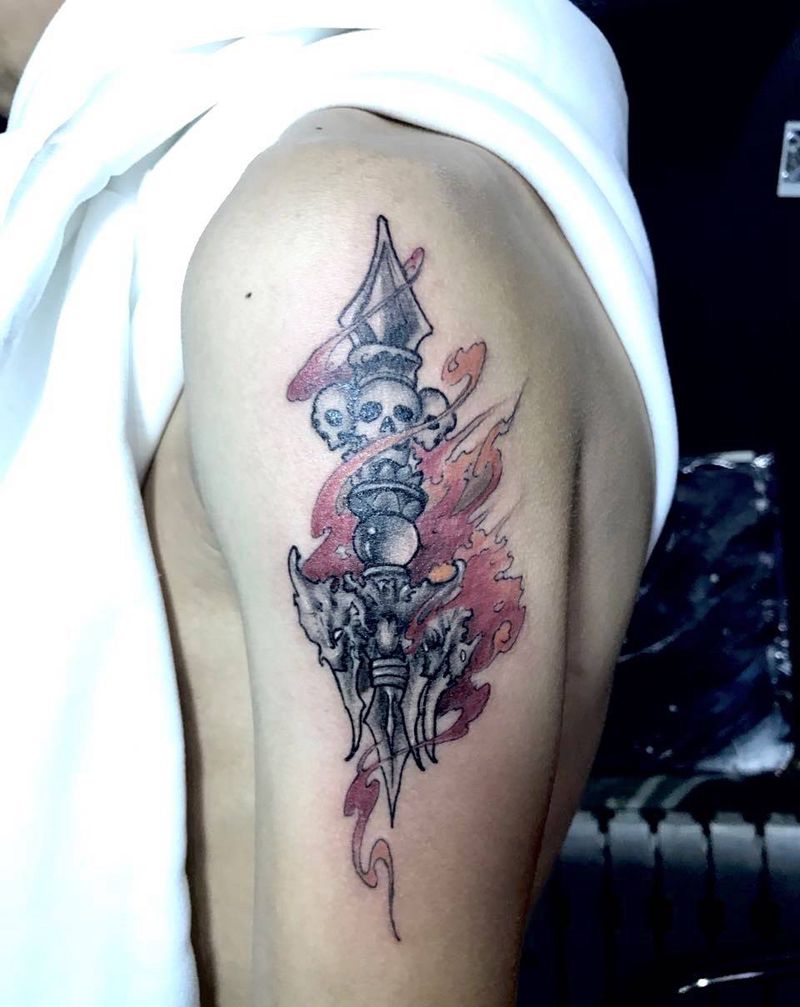 金刚杵纹身图片