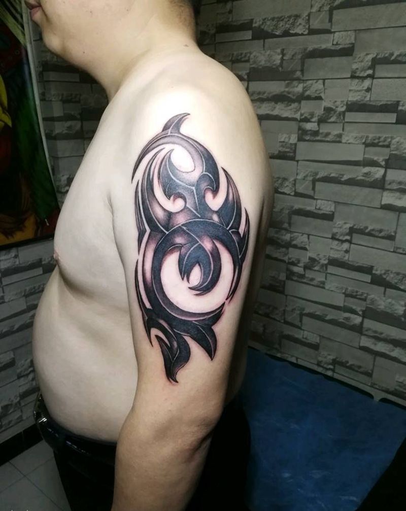 图腾3D纹身图片_手臂图腾纹身图案