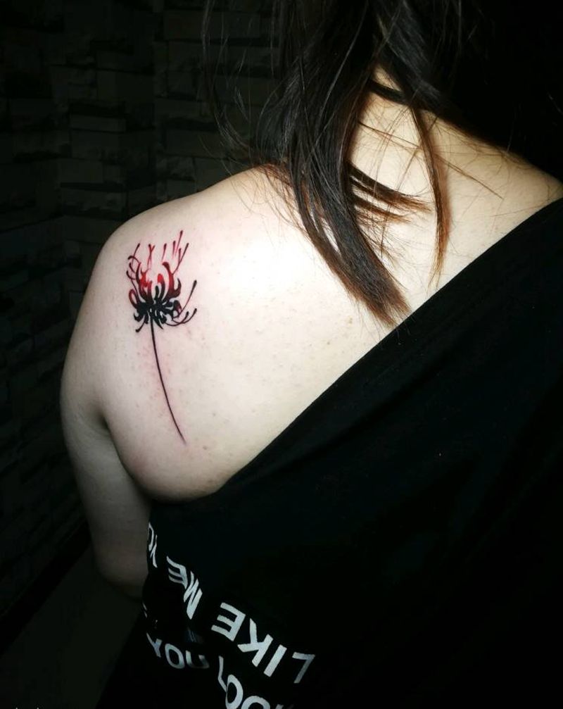 彼岸花纹身图片