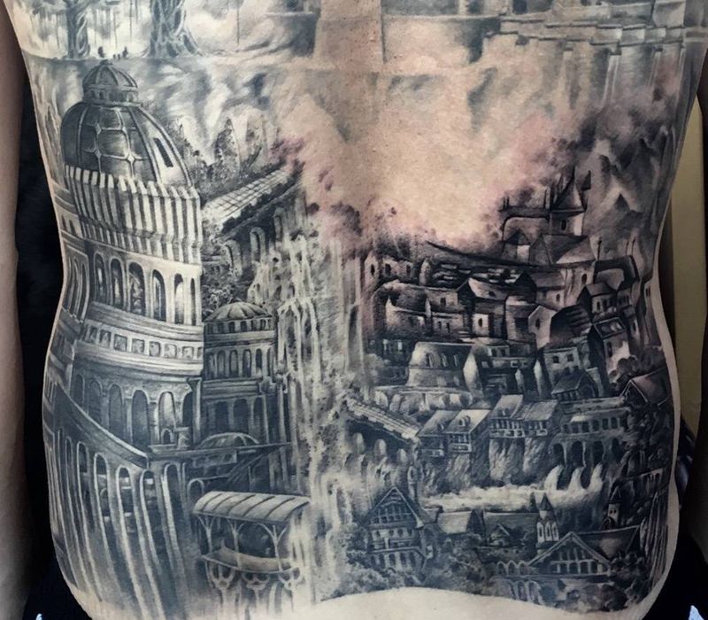 兰州赤炎刺作品纹身图片