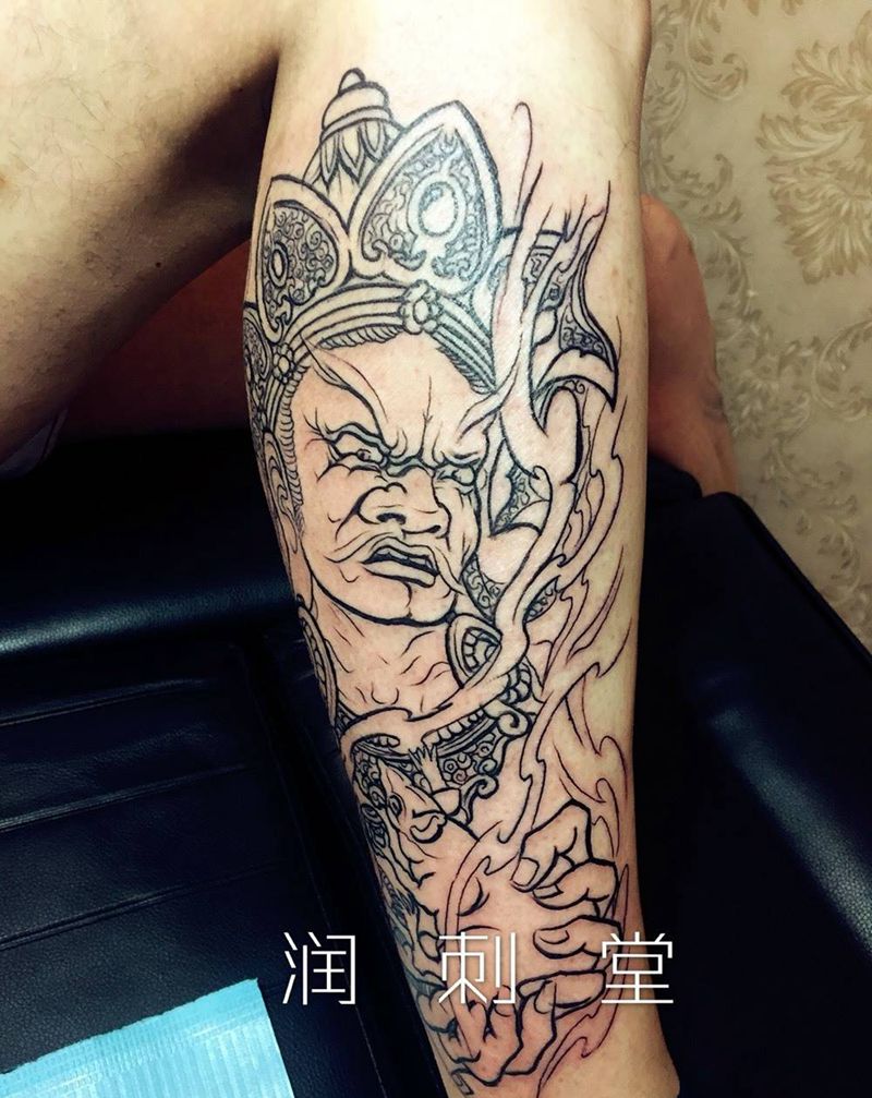 黄财神 下次打雾纹身图片